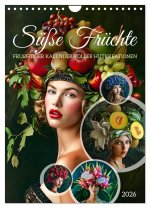 Süße Früchte - Fruchtiger Kalender voller Hutkreationen (Wandkalender 2026 DIN A4 hoch), CALVENDO Monatskalender