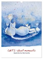CATS - silent moments, besinnliche Momente (Wandkalender 2026 DIN A3 hoch), CALVENDO Monatskalender