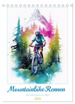 Mountainbike Rennen (Tischkalender 2026 DIN A5 hoch), CALVENDO Monatskalender