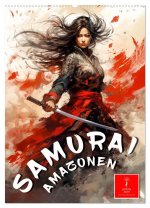 Samurai Amazonen (Wandkalender 2026 DIN A2 hoch), CALVENDO Monatskalender