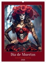 Dia de Muertos Kreative Porträts in Festanlehnung (Wandkalender 2026 DIN A2 hoch), CALVENDO Monatskalender