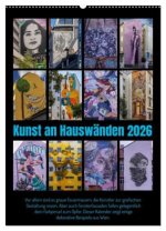 Kunst an Hauswänden (Wandkalender 2026 DIN A2 hoch), CALVENDO Monatskalender