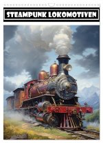 Steampunk Lokomotiven (Wandkalender 2026 DIN A3 hoch), CALVENDO Monatskalender