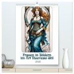 Frauen in Bildern im Art Nouveau-Stil (hochwertiger Premium Wandkalender 2026 DIN A2 hoch), Kunstdruck in Hochglanz