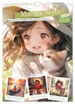 Manga Style Kinder (Wandkalender 2026 DIN A4 hoch), CALVENDO Monatskalender
