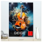 Die Geige modern (hochwertiger Premium Wandkalender 2026 DIN A2 hoch), Kunstdruck in Hochglanz