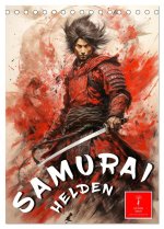 Samurai Helden (Tischkalender 2026 DIN A5 hoch), CALVENDO Monatskalender