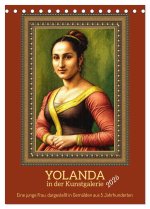 Yolanda in der Kunstgalerie (Tischkalender 2026 DIN A5 hoch), CALVENDO Monatskalender