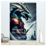 Die Magie der Drachen - Mystisches und Schauriges (hochwertiger Premium Wandkalender 2026 DIN A2 hoch), Kunstdruck in Hochglanz