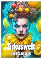 Zirkuswelt mit Steampunk (Wandkalender 2026 DIN A2 hoch), CALVENDO Monatskalender
