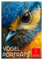 Vögel Porträts (Wandkalender 2026 DIN A2 hoch), CALVENDO Monatskalender