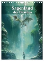 Sagenland der Drachen (Wandkalender 2026 DIN A4 hoch), CALVENDO Monatskalender