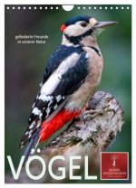 Vögel - gefiederte Freunde in unserer Natur (Wandkalender 2026 DIN A4 hoch), CALVENDO Monatskalender