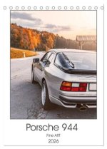 Porsche 944 - Fine Art (Tischkalender 2026 DIN A5 hoch), CALVENDO Monatskalender