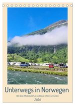 Unterwegs in Norwegen - Mit dem Wohnmobil an schönen Orten verweilen (Tischkalender 2026 DIN A5 hoch), CALVENDO Monatskalender