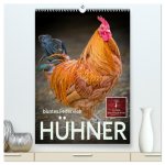 Hühner - buntes Federvieh (hochwertiger Premium Wandkalender 2026 DIN A2 hoch), Kunstdruck in Hochglanz