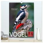 Vögel - gefiederte Freunde in unserer Natur (hochwertiger Premium Wandkalender 2026 DIN A2 hoch), Kunstdruck in Hochglanz