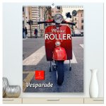 Meine Roller Vesparade (hochwertiger Premium Wandkalender 2026 DIN A2 hoch), Kunstdruck in Hochglanz