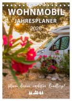 Wohnmobil Jahresplaner (Tischkalender 2026 DIN A5 hoch), CALVENDO Monatskalender