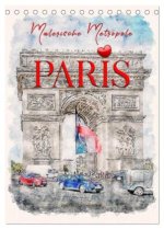 Paris - malerische Metropole (Tischkalender 2026 DIN A5 hoch), CALVENDO Monatskalender