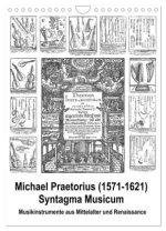 Michael Praetorius Syntagma Musicum (Wandkalender 2026 DIN A4 hoch), CALVENDO Monatskalender
