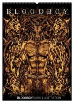 BLOODBOY/DARK ILLUSTRATION (Wandkalender 2026 DIN A2 hoch), CALVENDO Monatskalender