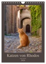 Katzen von Rhodos (Wandkalender 2026 DIN A4 hoch), CALVENDO Monatskalender