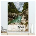 Soca - Sloweniens Smaragdfluss (hochwertiger Premium Wandkalender 2026 DIN A2 hoch), Kunstdruck in Hochglanz
