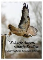 Scharfe Krallen, scharfe Augen, Greifvögel und Eulen im Wildpark (Wandkalender 2026 DIN A3 hoch), CALVENDO Monatskalender