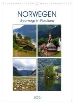 Norwegen - Unterwegs im Fjordland (Wandkalender 2026 DIN A3 hoch), CALVENDO Monatskalender