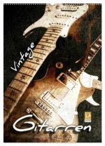 Vintage Gitarren (Wandkalender 2026 DIN A2 hoch), CALVENDO Monatskalender