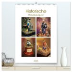 Historische Modellbaufiguren 2026 (hochwertiger Premium Wandkalender 2026 DIN A2 hoch), Kunstdruck in Hochglanz