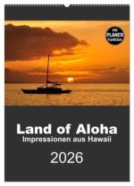 Hawaii - Land of Aloha (Wandkalender 2026 DIN A2 hoch), CALVENDO Monatskalender