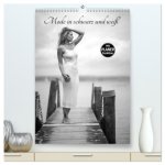 Mode in schwarz und weiß (hochwertiger Premium Wandkalender 2026 DIN A2 hoch), Kunstdruck in Hochglanz