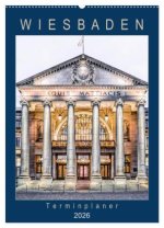 Wiesbaden Terminplaner (Wandkalender 2026 DIN A2 hoch), CALVENDO Monatskalender