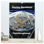 Harley Davidson Familienplaner (hochwertiger Premium Wandkalender 2026 DIN A2 hoch), Kunstdruck in Hochglanz