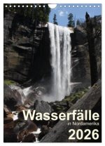 Wasserfälle in Nordamerika 2026 (Wandkalender 2026 DIN A4 hoch), CALVENDO Monatskalender