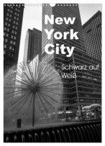 New York City Schwarz auf Weiß (Wandkalender 2026 DIN A3 hoch), CALVENDO Monatskalender