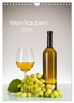 WeinTrauben 2026 (Wandkalender 2026 DIN A4 hoch), CALVENDO Monatskalender