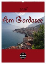 Am Gardasee (Wandkalender 2026 DIN A2 hoch), CALVENDO Monatskalender