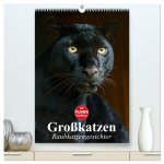 Großkatzen. Raubkatzengesichter (hochwertiger Premium Wandkalender 2026 DIN A2 hoch), Kunstdruck in Hochglanz
