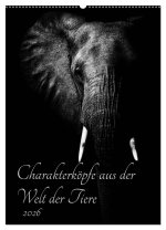 Charakterköpfe aus der Welt der Tiere (Wandkalender 2026 DIN A2 hoch), CALVENDO Monatskalender