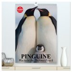 Pinguine. Wackeln im Thermo-Frack (hochwertiger Premium Wandkalender 2026 DIN A2 hoch), Kunstdruck in Hochglanz
