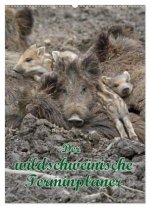 Der wildschweinische Terminplaner (Wandkalender 2026 DIN A2 hoch), CALVENDO Monatskalender