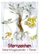 Sternzeichen - Geburtstagskalender / Planer (Tischkalender 2026 DIN A5 hoch), CALVENDO Monatskalender
