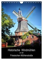 Historische Windmühlen an der Friesischen Mühlenstraße / CH-Version / Planer (Wandkalender 2026 DIN A4 hoch), CALVENDO Monatskalender