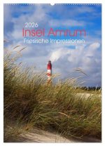 Insel Amrum - Friesische Impressionen (Wandkalender 2026 DIN A2 hoch), CALVENDO Monatskalender