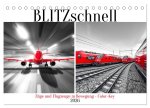 BLITZschnell - Züge und Flugzeuge in Bewegung - Color-Key (Tischkalender 2026 DIN A5 quer), CALVENDO Monatskalender