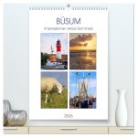 Büsum - Impressionen eines Sommers (hochwertiger Premium Wandkalender 2026 DIN A2 hoch), Kunstdruck in Hochglanz