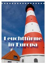 Leuchttürme in Europa (Tischkalender 2026 DIN A5 hoch), CALVENDO Monatskalender
